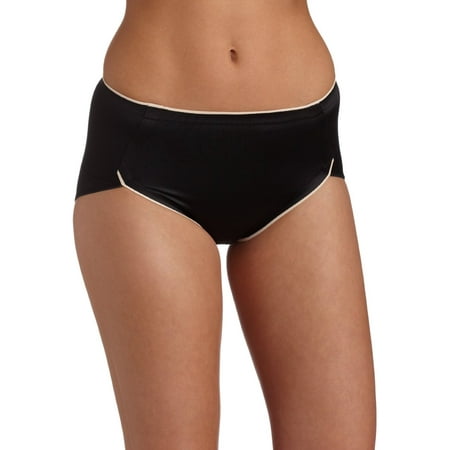 Flexees Decadence Women`s Hi-Cut Brief, 2144M, M, Black