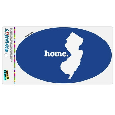 Euro 2008 Home Jersey - New Jersey NJ Home State Solid Navy Blue Officially Licensed Automotive Car Refrigerator Locker Vinyl Euro Oval Magnet