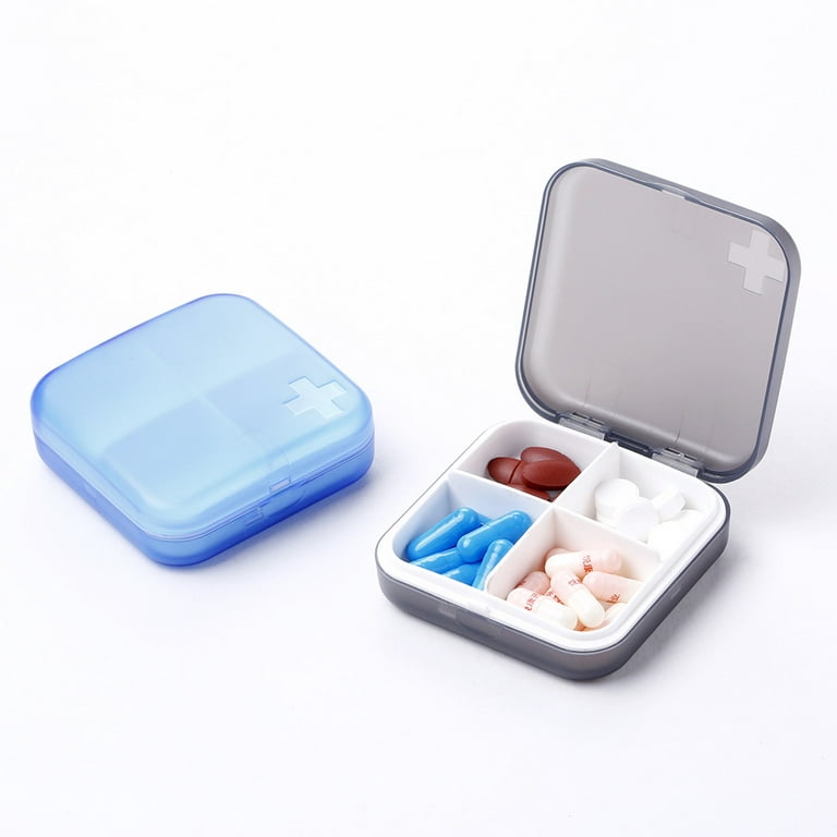  Hemoton 4pcs Box Pill Crusher IVF Medication Organizer Travel  Container Medicine Pulverizer Medicine Cutter Travel Medicine case Medicine  Organizer Compartment Medicine Box abs : Health & Household