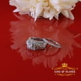 thumbnail image 6 of King of Bling's White 5.00ct Cubic Zirconia Silver 3 Piece Bridal Fashion Womens Ring size 7, 6 of 12
