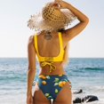 thumbnail image 2 of Women's Bikini Swimsuit Front Cross Lace Up Two Piece Bathing Suit Small, 2 of 4
