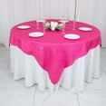 thumbnail image 5 of Efavormart 72"X72" Fuchsia Accordion Crinkle Taffeta Table Overlay, Square Tablecloth Topper, 5 of 10