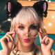 thumbnail image 3 of Cosplay Girl Felpa Orejas de gato peludas Diadema negra Accesorios de cosplay para Cam Girl Party Cosplay Orejas Pinzas para el cabello Diademas para mujeres Regalos para ella / Mujer Fokelyi WRST-53-1, 3 of 7