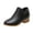 Black, variant on EKVAHL Women's Back‑Zip Ankle Booties, V‑Cut Pointed Toe Short Boots, Chunky Block Heel Dress Walking Boots for Office Weekend Brown