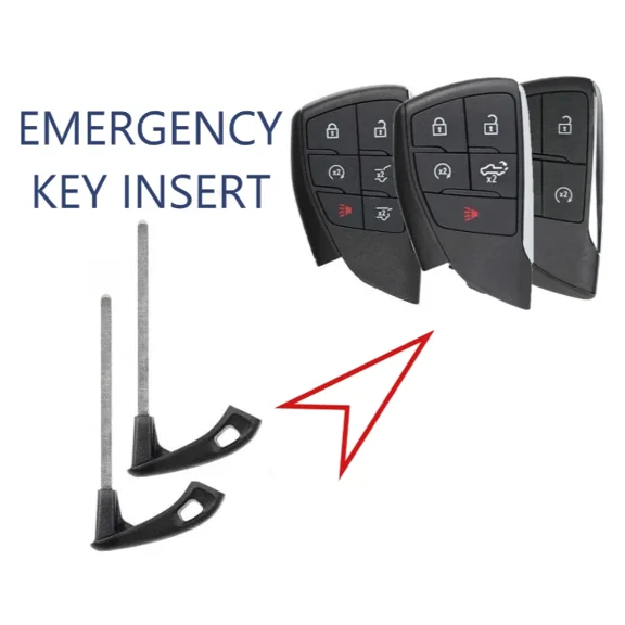 SET OF 2 GM 2021 - 2026 Emergency Insert Key Blade 13536164 CHEVROLET GMC BUICK