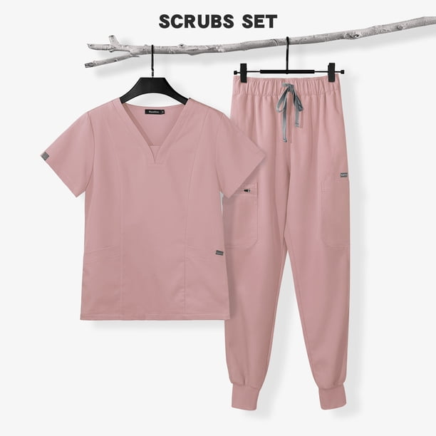 Ropa de trabajo de enfermera de salón de belleza de clínica de hospital europea y americana pantalones de manga corta traje adelgazante estampado de tatuaje