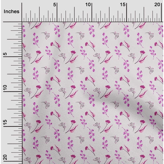 oneOone Cotton Jersey Amethyst Fabric Florals Dress Material Fabric Print Fabric By The Yard 58 Inch Wide