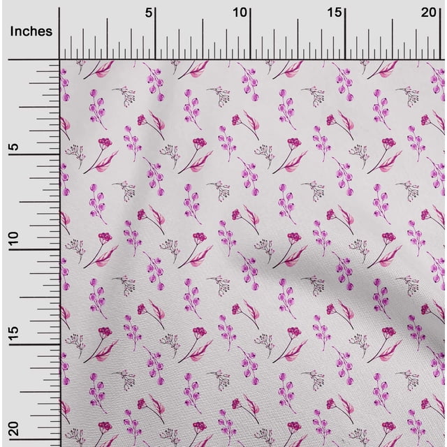 oneOone Silk Tabby Amethyst Fabric Florals Sewing Craft Projects Fabric Prints By Yard 42 Inch Wide