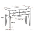 thumbnail image 5 of Allora Table Console de Couloir en Bois, Brun Noyer, 5 of 5