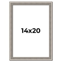 14x20 Frame Grey Real Wood Picture Frame Width 1.25 inches | Interior Frame Depth 0.5 inches | Hans