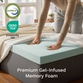 thumbnail image 5 of Viscosoft 3-Inch Memory Foam Mattress Topper Queen – Reflex Cooling Gel Pad with Removable Washable Cover – CertiPUR-US & Oeko-TEX Certified, 5 of 14
