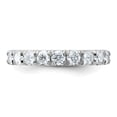 thumbnail image 5 of FJC Finejewelers 14 kt White Gold  9 Stone D E F Pure Light Moissanite Band 3 mm, 5 of 8