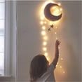 thumbnail image 6 of Uanit Wall Backdrop Children Room Hanging Moon Stars Stuffed Decor for Boy Girls Baby Room Decoration Good Night Nursery Wall Decor Home House Bedroom Design, 6 of 9