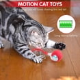thumbnail image 2 of Juguete interactivo con forma de pelota para gatos, nuevo juguete automático para perros y gatos, juguetes de enriquecimiento para gatos aburridos en interiores, juguetes inteligentes con forma de, 2 of 7
