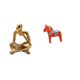 thumbnail image 1 of Estatua De Caballo De Dala Con Pensador Abstracto, Decoración Para Mesa, Sala De Estar, Estantería De Oficina, Armario De Entrada, Decoración Del Hogar, Escultura Animal, Adorno, 1 of 8