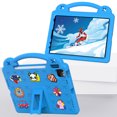 thumbnail image 2 of Kids Case for iPad Air 11 2024/Pro 11 2022-2021-2020-2018/Air 4th/Air 5th 10.9" Cute Kids Kawaii Cover 3D Cartoon Handle & Stand Soft Silicone Shockproof Rugged Case,Skyblue, 2 of 8