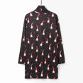 thumbnail image 6 of Unir Women Open Front Christmas Print Long Sleeve Flowy Hem Cardigan Reinforced Stitching Resistant Polyester Holiday Cover Up 1pc S-XXL True To Size, 6 of 7