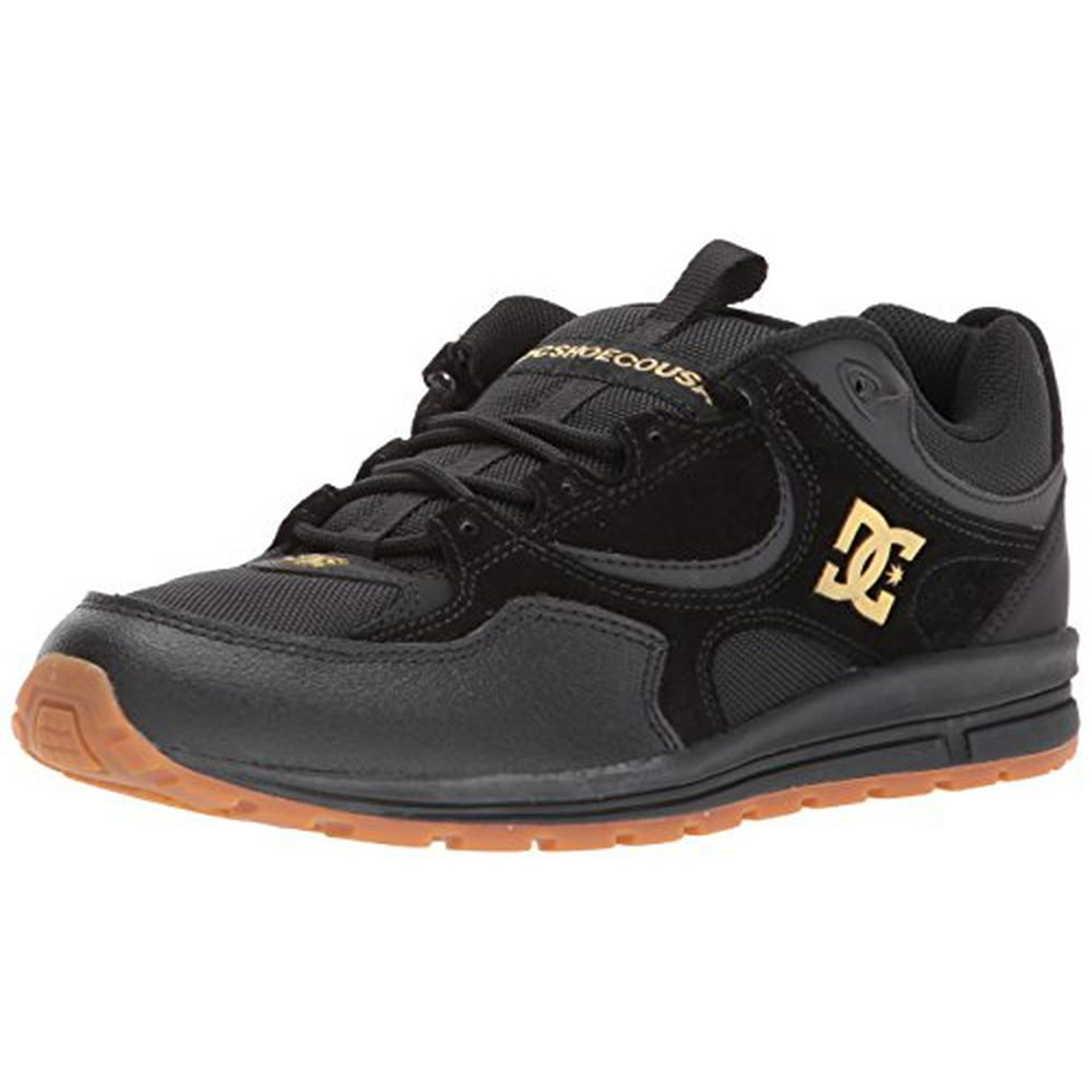 DC Shoes DC Men's Kalis Lite Skate Shoe, Black/Gold, 12 D D US