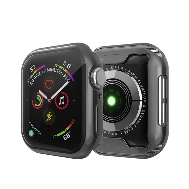 Funda completa de silicona para Apple Watch, Protector de pantalla transparente para iWatch series 8, 7, 6, 5, 4, 3, SE, 38, 40, 41MM, 42, 44, 45MM