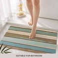 thumbnail image 6 of Green Blue Brown Farmhouse Doormat Outdoor Entrance 20"x31.5", Vintage Wood Absorb Moisture Dirt Door Mats, Non-Slip Rubber Backing Floor Mats Indoor, Low-Profile Front Door Rugs, 6 of 9