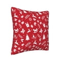 thumbnail image 2 of Square Throw Pillow Covers with Core, Funny Red Christmas Decoration Pillows for Sofa Beds, 16"x16", 2 of 9
