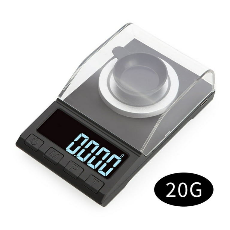 Milligram Scale 50g / 0.001g, Reloading Scale with 2x 20g, Battery Included