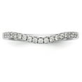 thumbnail image 4 of Solid 14K White Gold Diamond Wedding Band Ring Size 5.5 (.204 cttw.), 4 of 8