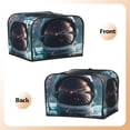 thumbnail image 3 of Uemuo Astronaut Helmet Reflections Print Toaster Cover 4 Slice, Small Kitchen Appliance Covers, Toaster Oven Cover with Loop, Bread Machine Cover Dust Cover Protection, 3 of 7