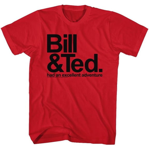 Bill And Ted Bnt Red Adult T-Shirt 4Xl