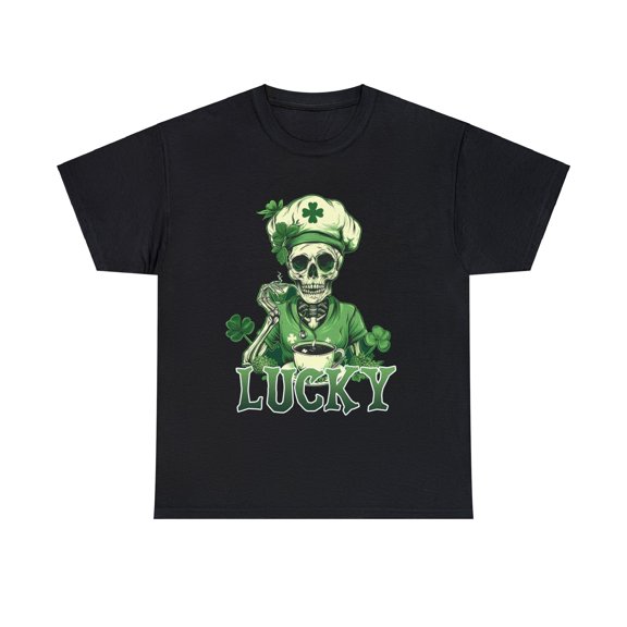 Lucky Nurse Skull Shirt, St Patricks Skull Shirt, Lucky Shirt ID-0216-IIKR