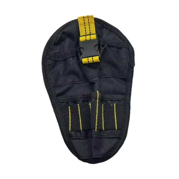 Bolsa portaherramientas, mini organizador de bolsillo, resistente al desgaste, desmontable, para herramientas de electricista, ideal para delantales Amarillo