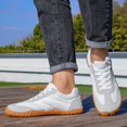 thumbnail image 6 of VeFlora Unisex Barefoot Minimalist Shoes, Wide Toe Box Zero Drop Sneakers, Breathable Non- Lightweight Casual Shoes for Trail Running Walking Hiking(White/43), 6 of 9