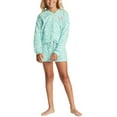 thumbnail image 4 of Billabong Kids' Girls' Youth The Shore Wave Print Lightweight Hoodie Shirt (Large, Seafoam), 4 of 7
