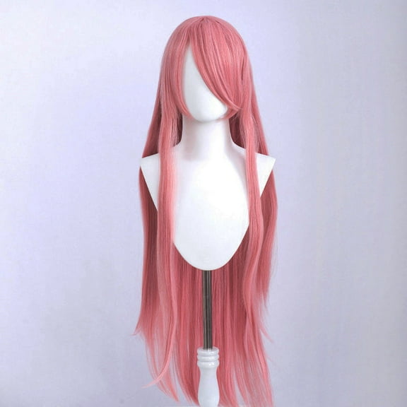 XmhyTop Universal Anime Cosplay Wig, 40 Inch (100cm) Long, Great for Party, Daily Use, Festivals & Anime Game Characters, Pink