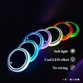 thumbnail image 4 of LED Car Cup Holder Light - 7-Color RGB, USB Rechargeable, Motion-Activated, Waterproof, Suction Cup Mount, for Interior Atmosphere & Decoration, 4 of 6