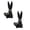 B 2Pack, variant on 2Pcs Easter Resin Bunny Decorations Elegant Bunny Figurines Holding Easter Egg And Blowing Colorful Bubbles 8.4Inch Rabbit Statue Crafts For Home Party Tabletop Decor