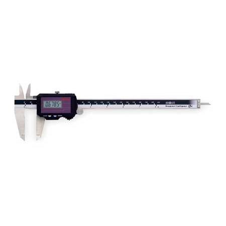 - Mitutoyo Solar Digital Caliper, Stainless Steel, 500-785CERT