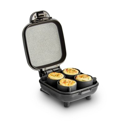 Egg Bite Maker - Aqua: 4-Egg Cooker, Electric Egg Cooker, Dishwasher-Safe Parts, 420W, Aluminum & Plastic