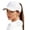 White, variant on Women's High Ponytail Baseball Cap, Criss Cross Messy Bun Ponycap Trucker Hat, Quick Drying Mesh Breathable Dad Hat, Adjustable Ponytail Hole Cap
