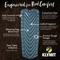 thumbnail image 3 of Klymit Static V Luxe SL Sleeping Pad, Plush Lightweight Inflatable Camping & Backpacking Air Mattress, Blue, 3 of 8