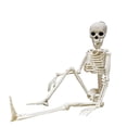 thumbnail image 4 of Halloween Posable Skeleton Decorations 40cm Life Size Human Skeleton Ornament with Movable Joints Hanging Skull Decor for Haunted House Yard Indoor Outdoor Halloween Party Decoration, 4 of 7