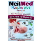 NeilMed Naspira Plus Nasal Aspirator for Babies and Toddlers - Gentle Mucus Removal
