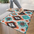 thumbnail image 4 of Colorful Geometric Triangle Diamond Pattern Door Rugs,Washable Non Slip Door Mats Indoor,Decorative Door Mats,Entry Mat Indoor for Entrance,Bedroom,Kitchen,Bathroom,17"x30", 4 of 6