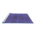 thumbnail image 2 of Ahgly Company Machine Washable Indoor Round Oriental Blue Industrial Area Rugs, 6' Round, 2 of 4
