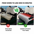 thumbnail image 4 of Golf Cart Seat Covers for 2 Seater, Red Gray Ombre Soft Microfiber Cart Seat Towel Blanket, Modern Gradient Abstract Art Absorbent Breathable Non Slip Bench Seats Protector for Golf Course 51"x31", 4 of 9