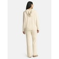 thumbnail image 3 of Time and Tru Women's and Women’s Plus Sweater Hoodie and Pants Set, Sizes XS-4X, 3 of 4
