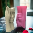 thumbnail image 4 of Planter Flowerpot Molds Silicone Concrete Mould Screened Human Face Shape Hand-Making Supplies for Hand Making Flowerpot, 4 of 8