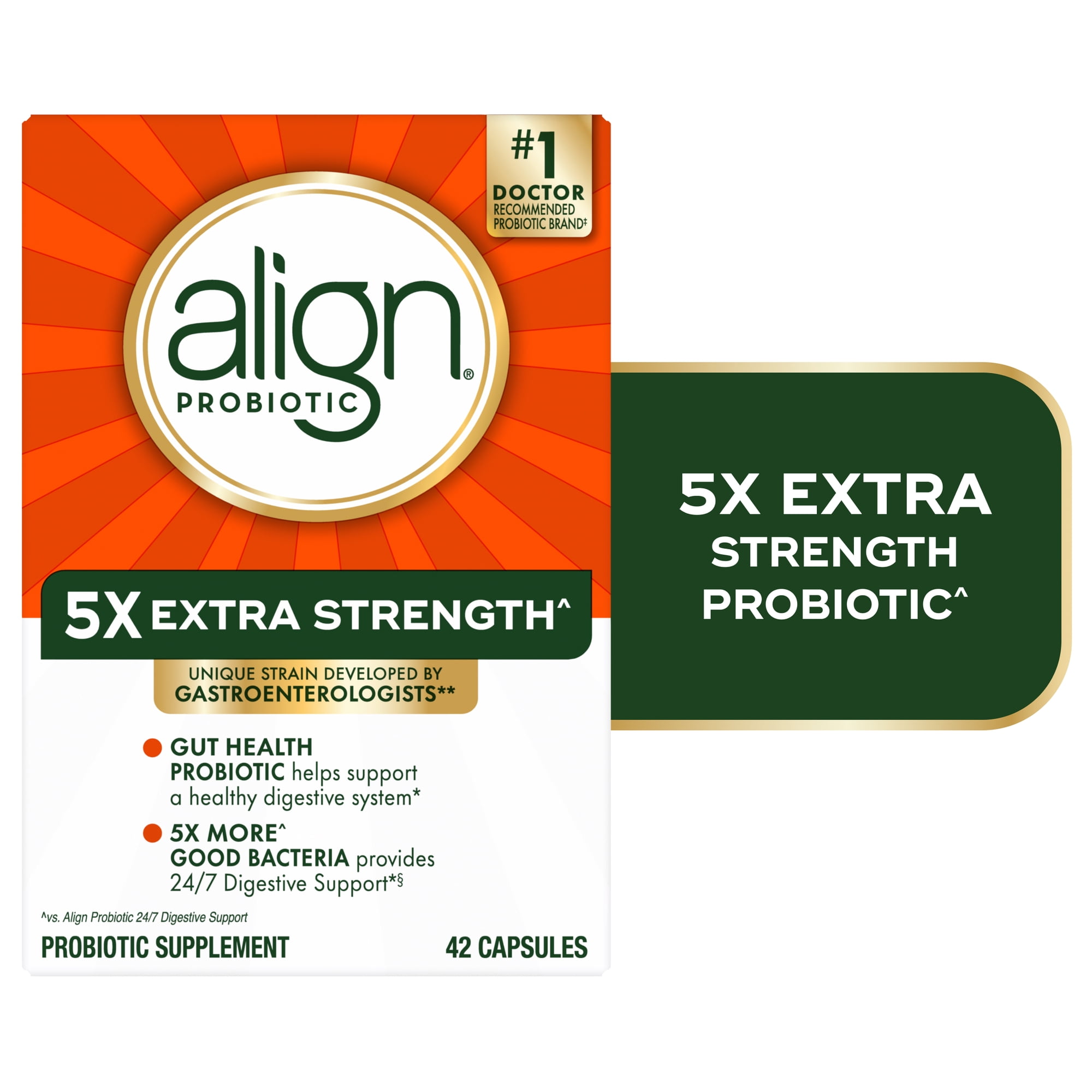 Align Probiotic Extra Strength, Probiotics for Women and Men, 42 Capsules