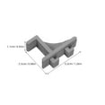 thumbnail image 6 of GAXIRE Commercial Cooler Rack Clips Plastic Support for Freezer 8 Pieces Grey Replacement Parts, 6 of 8