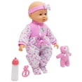 thumbnail image 2 of Dream Collection: Soft Baby Doll Maggie - Pink & White, 14" Lifelike Baby Doll, 2 pc Feeding Accessories, Rattle, Pacifier, Pretend Play, Kids Ages 2+, 2 of 8